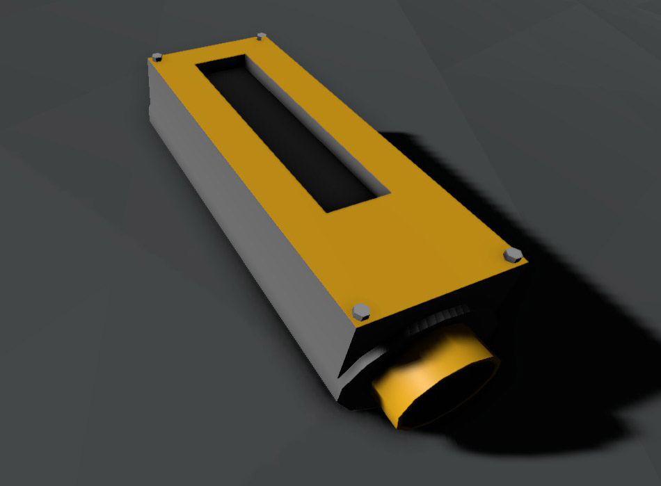 Gas tank storage laying on a ground